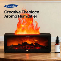 Fireplace Aroma Diffuser & Humidifier – Simulated Flame