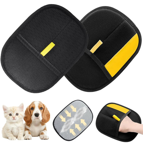 Pet Hair Removal Gloves for Dogs & Cats – Grooming Mitt